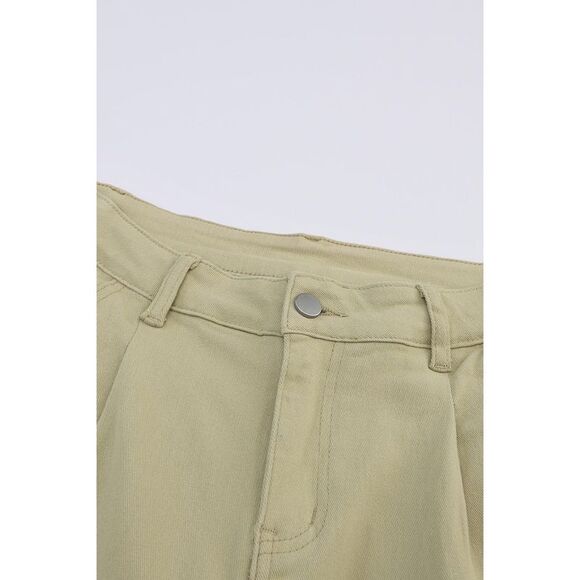 Azura Exchange  Solid High Waist Casual Pants - Picture 4 of 8